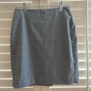 NWOT Banana Republic Windowpane Pencil Skirt